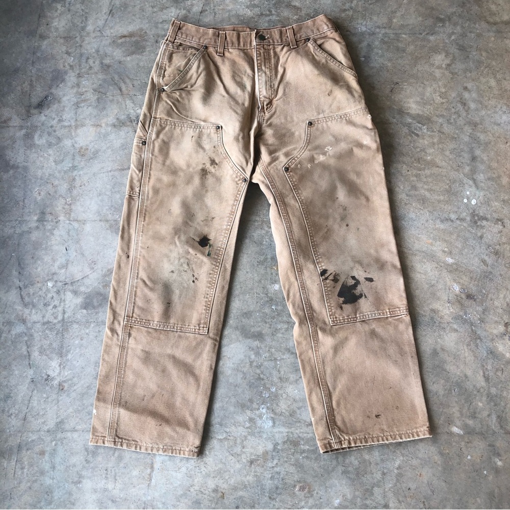 Carhartt Double Knee Carpenter Pants 33x30 Distressed